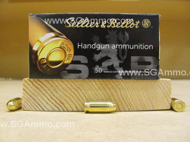 50 Round Box - 380 Auto / ACP Sellier Bellot 92 Grain FMJ Ammo - SB380A ...